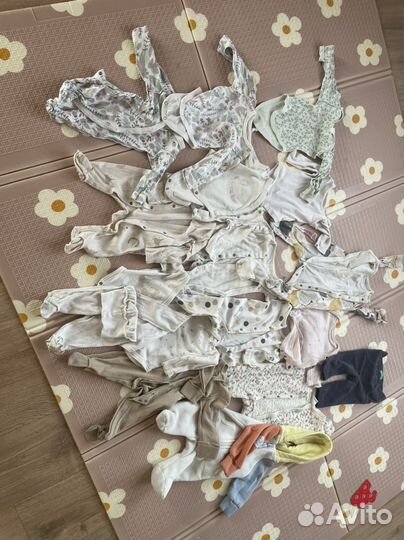 Детские вещи пакетом 0-3 мес.50/62