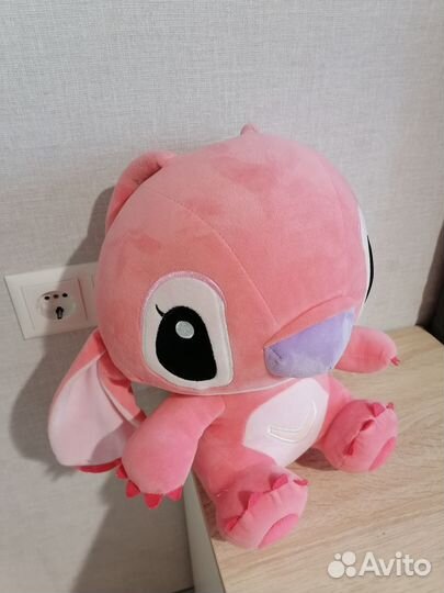 Детская игрушка мягкая Стич 35 см розовая