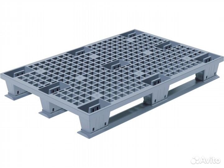 Паллет 1200х800х160 перфорированный, на 3 полозьях