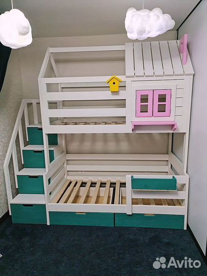 Двухъярусная кровать детская