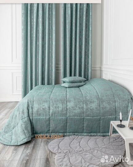 Покрывало Зарина бирюза новое плед на кровать