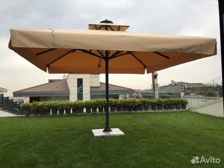 Уличный зонт на боковой опоре 4х4