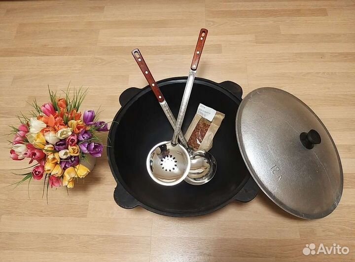 Казан чугунный 12 литров