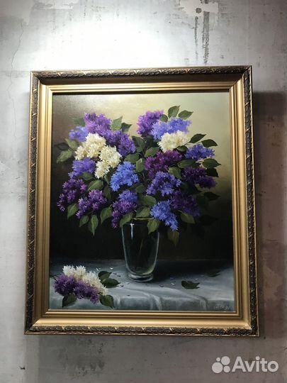 Картина маслом на холсте цветы