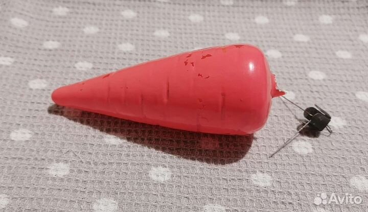 Елочные игрушки СССР, морковь, огурец, юла