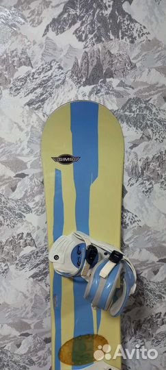 Сноуборд Sims Access 155cm+ крепления O-sin