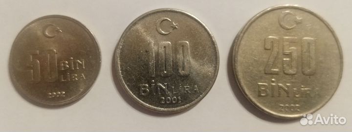 Монеты Турции (31 шт.)