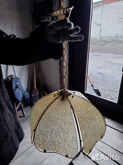 Люстра потолочная стекло