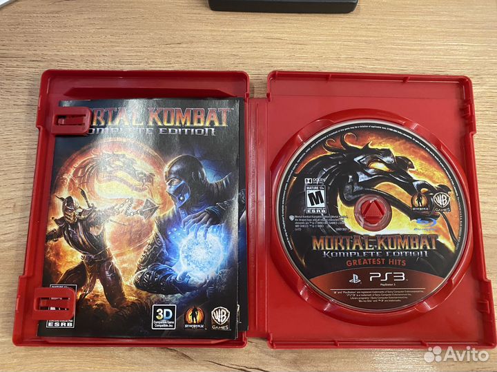 Mortal Kombat Komplete Edition диск для PS3 б/у