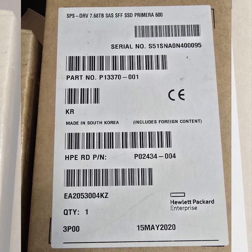 [P13370-001] Ssd 7.68tb Sas Sff Hpe Primera 600 P13370-001