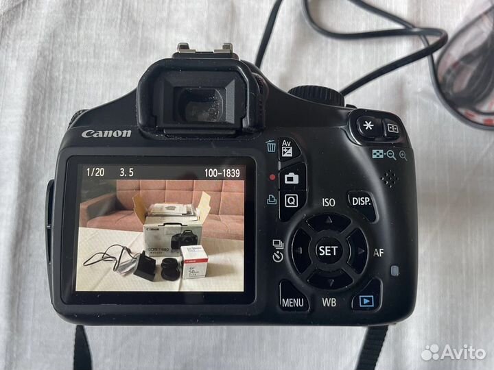 Фотоаппарат Canon 1100d 18-55DC с доп.объективом