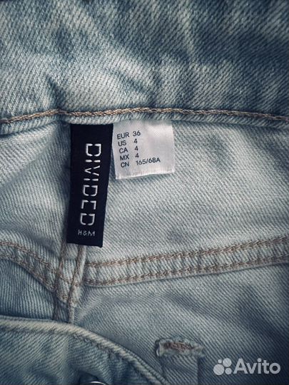 Джинсы mom H&M