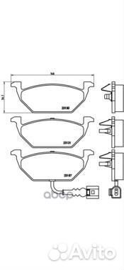 P85072 GDB1386FO687781колодки дисковые пVW G