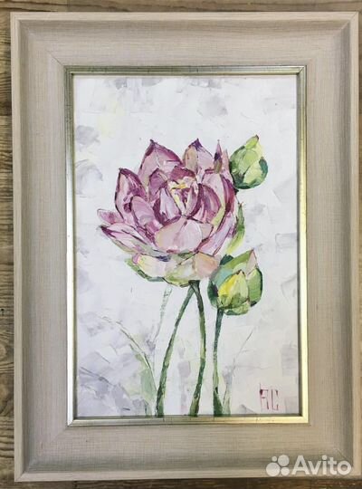 Живопись картина маслом Лилия 30х40