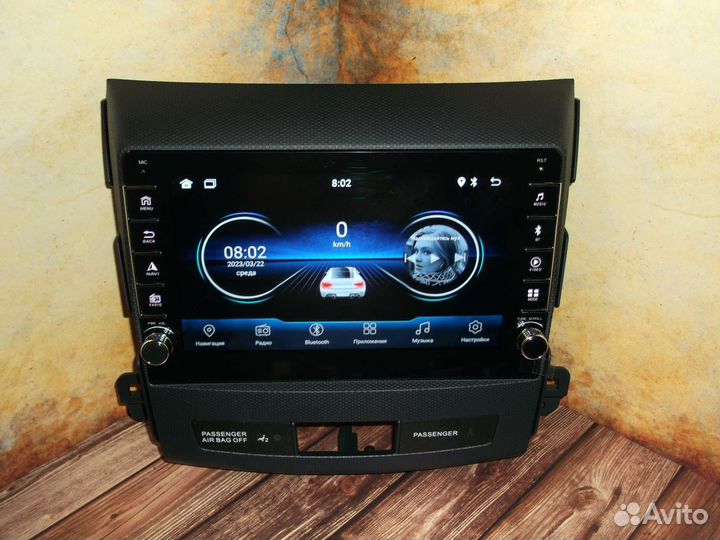 Магнитола Peugeot 4007 Android физические кнопки