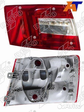 Фонарь задний skoda octavia