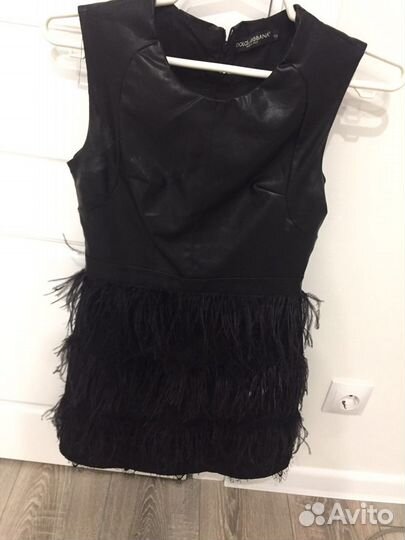 Кожаное платье