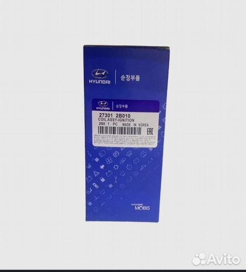 Катушка зажигания Solaris Rio Hyundai