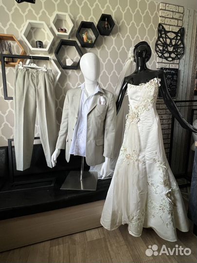 Свадебное платье и костюм для Него и для Нее