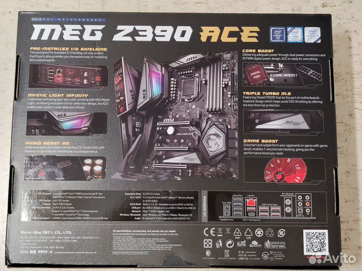 Материнская плата MSI Z390 MEG ACE (LGA 1151)