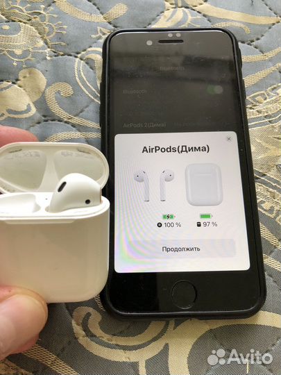 Кейс для Airpods 2 с наушником