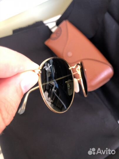 Очки ray ban round metal 3447 001 оригинал