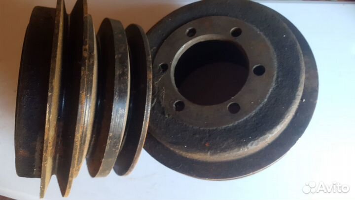 Шкив коленвала газ-66 змз(3-х ручейковый)