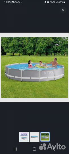 Каркасный бассейн 366х76 Prism Frame, Intex