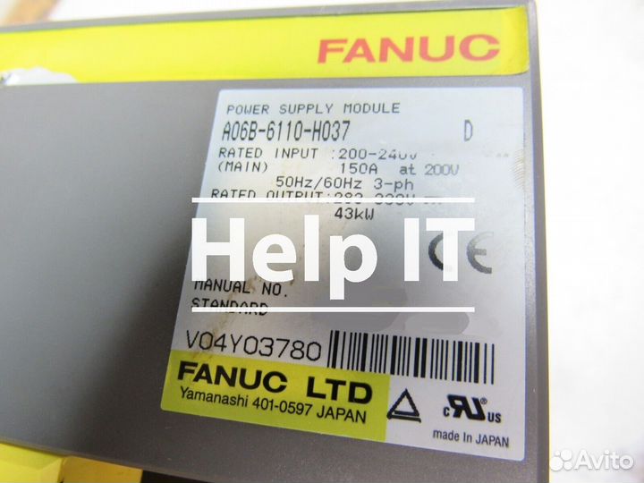 Блок питания fanuc A06B-6110-H037