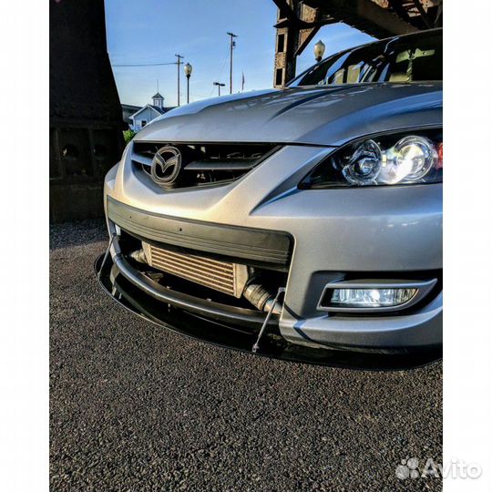 Сплиттер бампера Mazda 3 bk