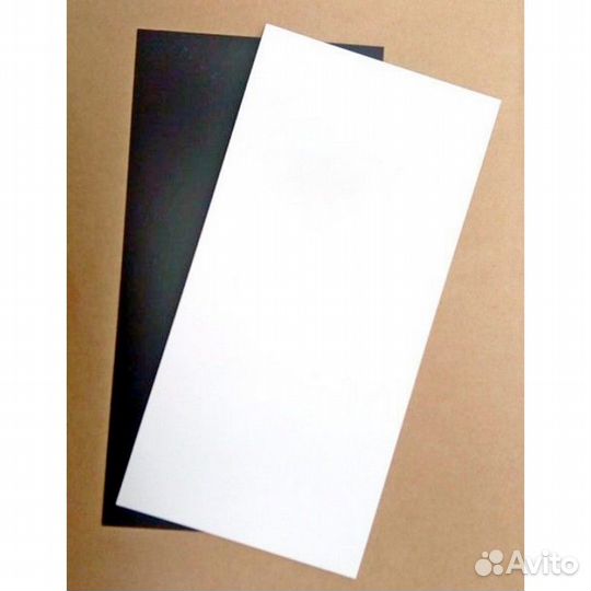 П002 1 лист 0,7 mm (Чёрный) + 1 лист 1,2 mm (Белы