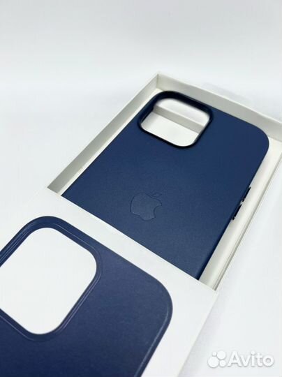 Кожаный чехол на Leather Case iPhone 14 14PRO MAX