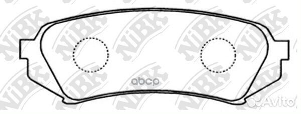 Колодки тормозные дисковые зад PN1412 NiBK