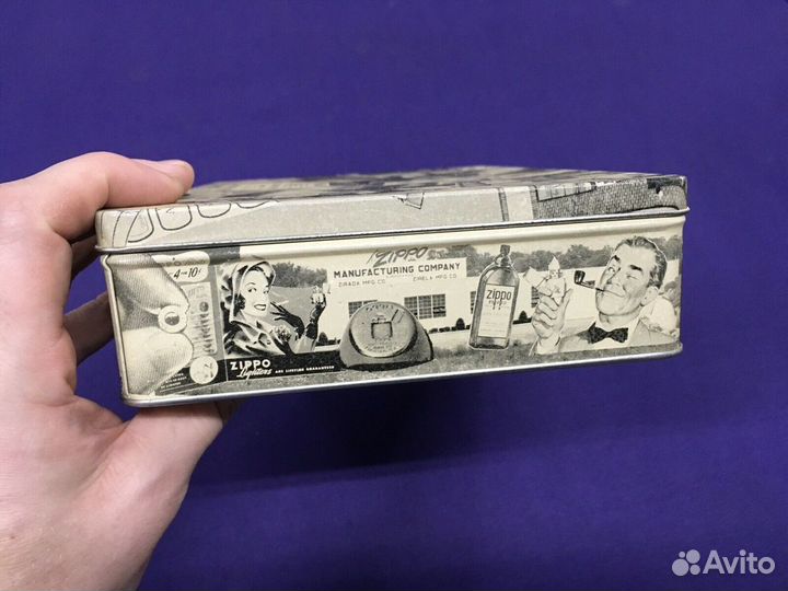 Жестяная коробка Zippo на 10 моделей