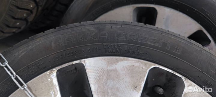 Колёса в сборе 195/55R16 95T Nokian Green3 KIA б/у
