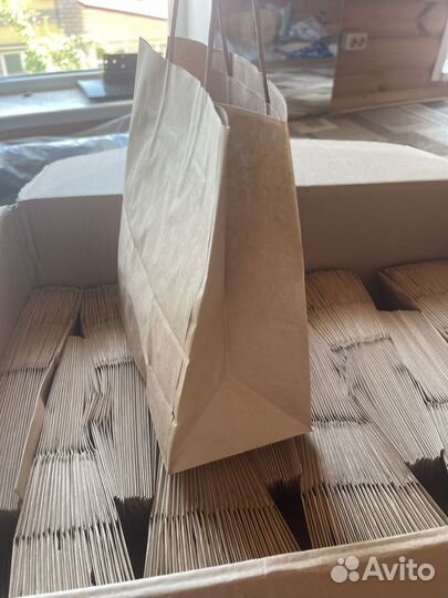 Крафт пакеты с ручками