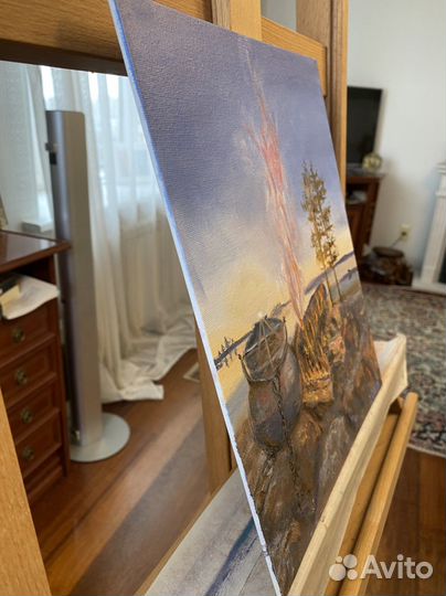 Картина маслом на холсте пейзаж