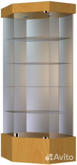 Витрина остеклённая угловая увсп-80