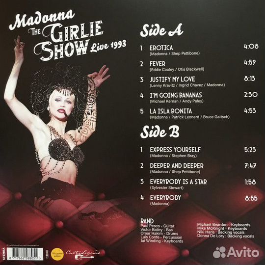 Виниловая пластинка madonna - THE girlie show live