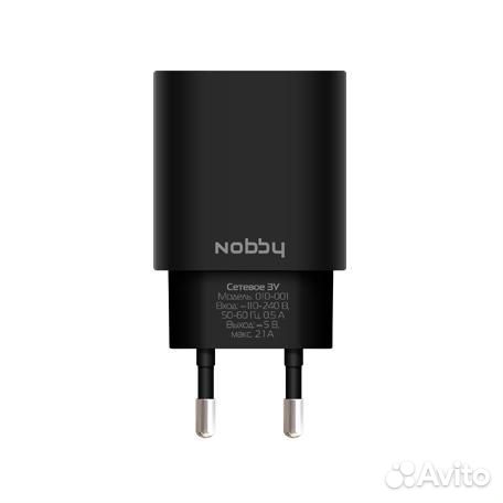 Зарядное устройство Nobby 010-001 2USB 2.1А (1/1А)