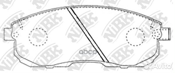 Колодки тормозные дисковые перед PN2201 NiBK