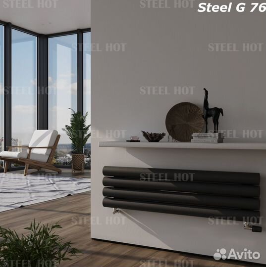 Горизонтальный трубчатый радиатор Steel-Hot от про