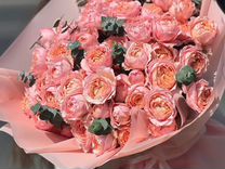 Букет цветов кустовые пион. Розы, цветы букеты