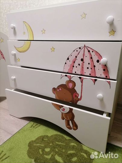 Детская кровать от 3 лет и комод (hoff)