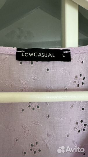 Блуза ришелье LCW (L) сиреневая