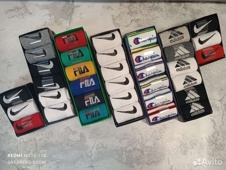 Носки мужские Nike Adidas Fila