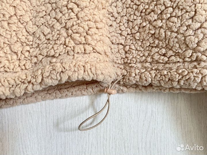 Кофта барашек укороченная бежевая 42