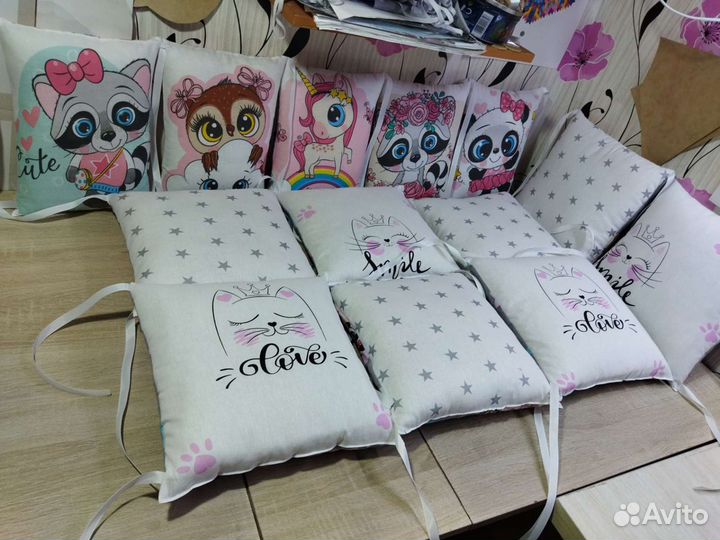 Новые бортики в кроватку