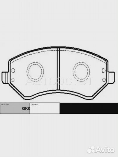 Тормозные колодки дисковые GK0090