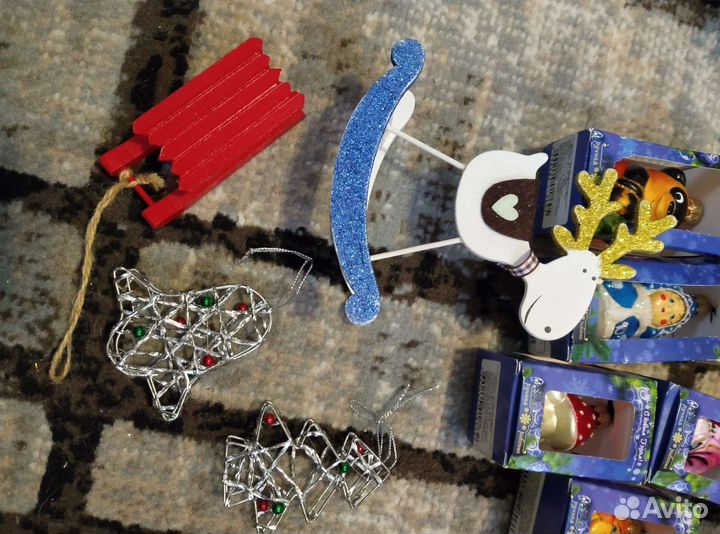 Елочная игрушка стекло